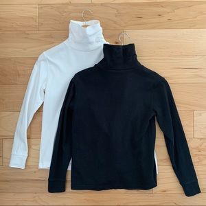 2-pack Land’s End cotton relaxed fit turtleneck